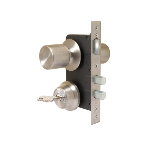 Cerradura-de-Pomo-4180-pomo-exterior-interior-libre-para-uso-oficina-cocina-patio Cerradura de embutir con pomos exterior e interior libre, cilindro a ambos lados.