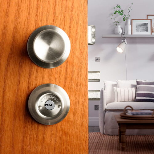 Cerradura-de-Pomo-4180-pomo-instalada-en-oficina Cerradura de Pomo 4180 pomo exterior e interior libre instalada en oficina