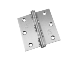 Bisagra de 3.5 por 3.5 sin rodamientos, canto recto color Acero Inoxidable