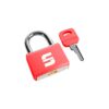 Candado de aluminio con gancho de acero, anticorrosión fácil de identificador de color llave – candado color rojo