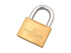 Candado cuerpo de bronce liso gancho de acero, Scanavini Andeslock de 60mm