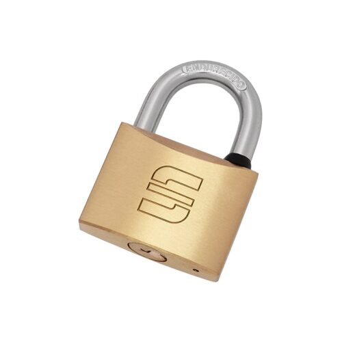 candado-bronce-gancho-acero-portones-puertas-casilleros-rejas-60mm Candado cuerpo de bronce liso gancho de acero, Scanavini línea 100 de 60mm