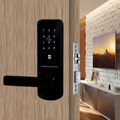 cerradura-digital-A230-scanavini-bluetooth-instalado-departamento-color-negro-lado-derecho-min Cerradura Digital A230NK con Huella digital