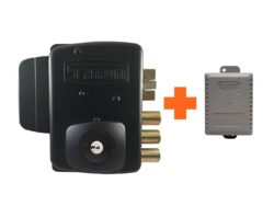 Cerradura Eléctrica para puertas que abren hacia el interior más Transformador Eléctrico.