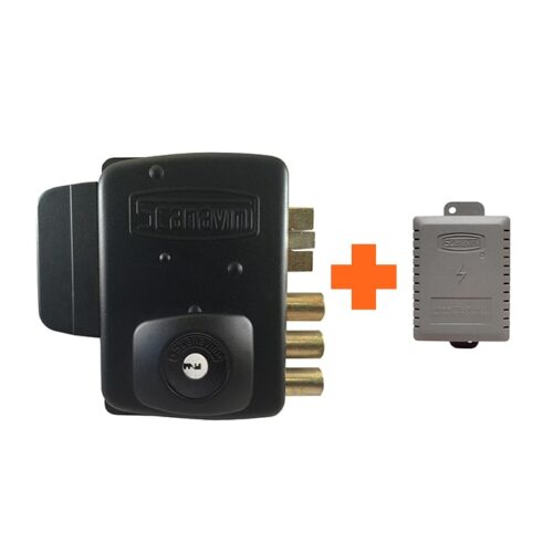 Cerradura Eléctrica para puertas que abren hacia el interior más Transformador Eléctrico.