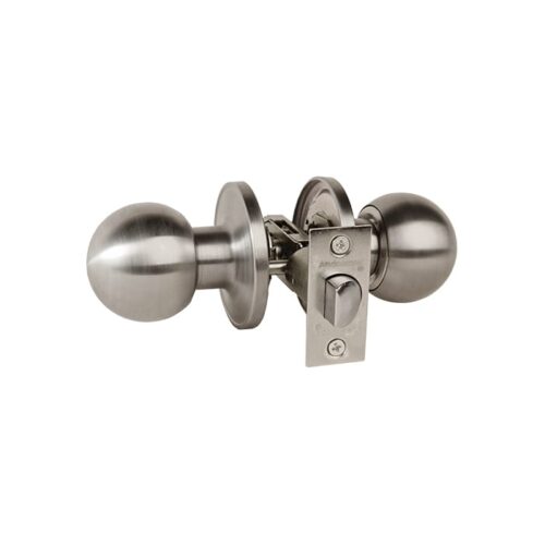 Cerradura de Pomo Bola Simple paso, ideal para dormitorio de niños.