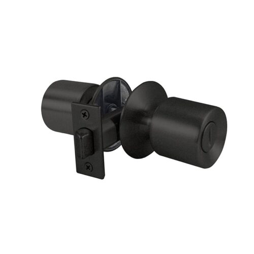 cerradura-pomo-bola-uso-interior-ranura-emergencia-negro-4044-giro-izquierda Cerradura de Pomo, uso en baño o dormitorio con seguro interior y ranura de emergencia exterior color negro