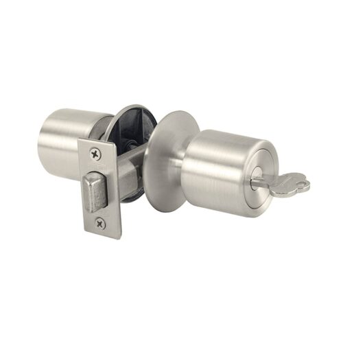 cerradura-pomo-bola-uso-oficina-dormitorio-acero-inoxidable-giro-izquierda-4041 Cerradura de Pomo, uso oficina y dormitorio con seguro interior y cilindro exterior, backset de 60 mm color acero inoxidable