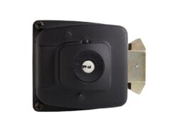 cerradura-sobreponer-2090-acceso-principal-reja-almacen-puertas-50mm-cerrojo-doble-enganche Cerradura de sobreponer para Corredera, seguridad o almacén de hasta 50 mm con cerrojo de doble enganche