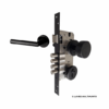 Cerradura de Embutir AE80M/TIP Negro – Acceso Principa