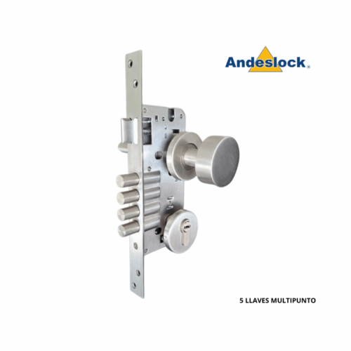 2 Cerradura de Embutir AE80M/TIP Acero inox – Acceso Principal