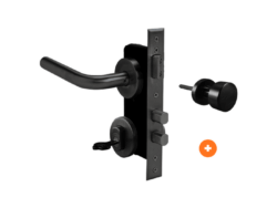 Cerradura de embutir principal 960L Negro manilla Derecha