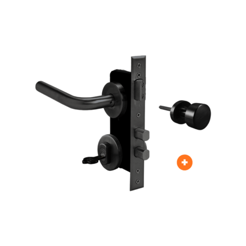 Cerradura de embutir principal 960L Negro manilla Izquierda