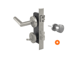 Cerradura de embutir principal 960R Acero Inox manilla Izquierda