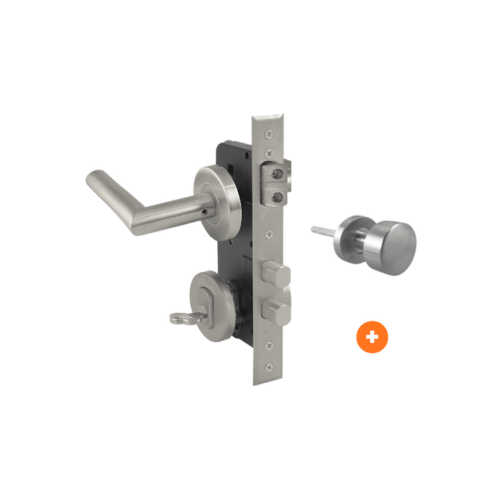 960R Cerradura de embutir principal 960R Acero Inox manilla Derecha