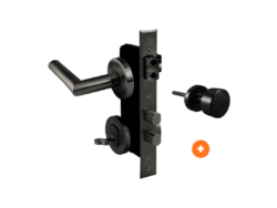 Cerradura de embutir principal 960R Negro manilla Derecha