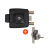 1 Combo cerradura de sobreponer 2002 + Cerradura 1090 de embutir, puerta corrediza