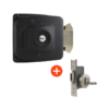 Combo cerradura de sobreponer 2090 + Cerradura 1090 de embutir, puerta corrediza