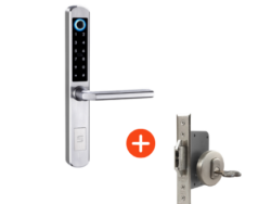 1 Combo de cerradura digital A210 + Cerradura 1090 de embutir, puerta corrediza