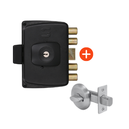 2 Combo FORZA + Cerrojo 4004 con seguro mariposa interior