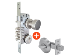 Combo Cerradura Principal + Cerrojo 4004 con seguro mariposa interior