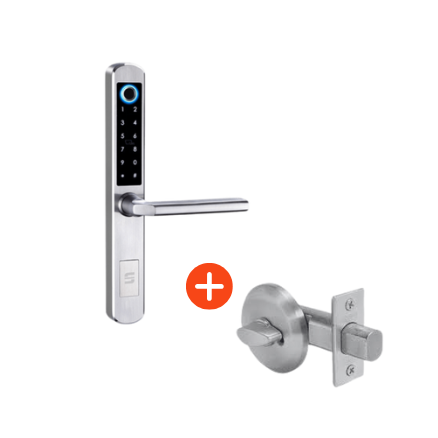 Combo de cerradura digital A210 + Cerrojo 4004 con seguro mariposa interior