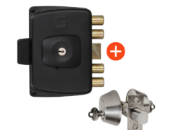 3 Combo FORZA + Cerrojo AX70 con cilindro en ambos lados